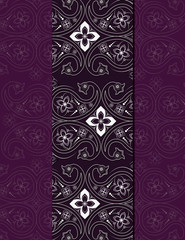 Western Purple Floral Background