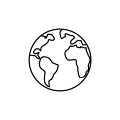Globe icon vector