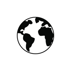 Globe icon vector