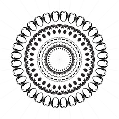 premium black and white  mandala design