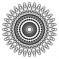 black and white mandala premium design