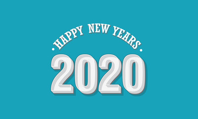Happy New Year. Letter text for Happy New Year with vintage models for greeting cards, posters, vector illustrations.
