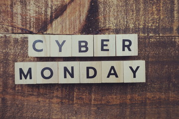 Cyber Monday alphabet letter