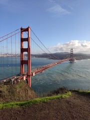 Fototapeta na wymiar View on the Golden Gate Bridge