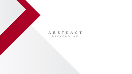 Modern Simple Red White Abstract Background Presentation Design