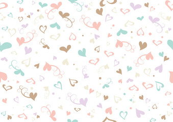 ハート キラキラ パステルカラー背景 Wall Mural Wallpaper Murals Kid A ハート キラキラ パステルカラー背景 Wall Mural Wallpaper Murals Kid A