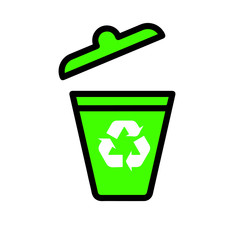 Trash Recycle Bin Garbage logo