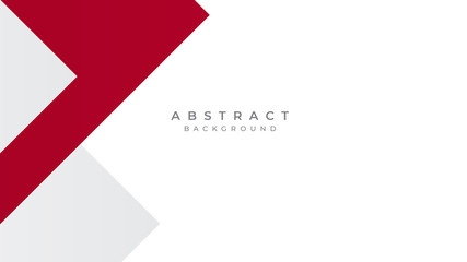Modern Simple Red White Abstract Background Presentation Design