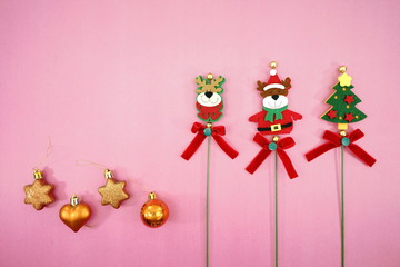 merry christmas ornament with david star and crystal ball