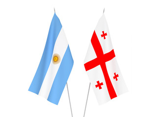 Georgia and Argentina flags