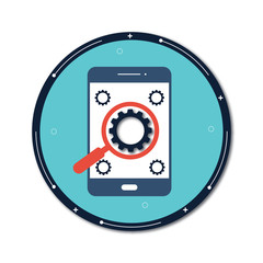 smartphone, wrench, gears icon. Element of repair icon for mobile concept and web apps