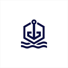 anchor sea vector design symbol