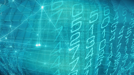 Cyber crime, stolen bank money numbers conception