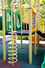 playground in fun park at outdoor .