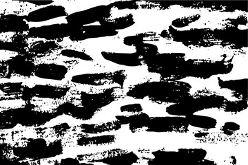 Abstract monochrome image, made with a brush and paints. Handmade. You can use it as an interesting background. Eps vector illustration.