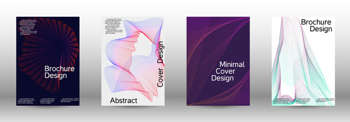 Cover design template set 
