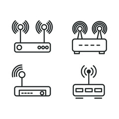 Router icon template color editable. Router symbol vector sign isolated on white background illustration for graphic and web design.