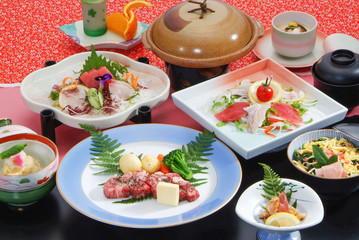 会席料理　和食　盛付