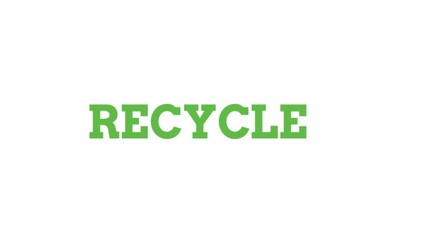 Campaign with recycle icon triangle for eco green back to nature. How importan to THREE 3 R reduce, reuse and recycle concept climate project. Motion 2d animation hand written lettering whiteboard 