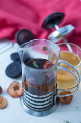 cup of tea and cookies