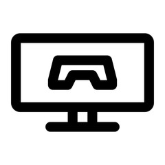 Game icon design line style part 5 computer