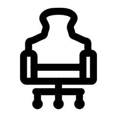 Game icon design line style part 9 chair
