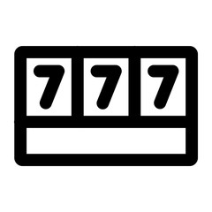 Game icon design line style part 24 jackpot