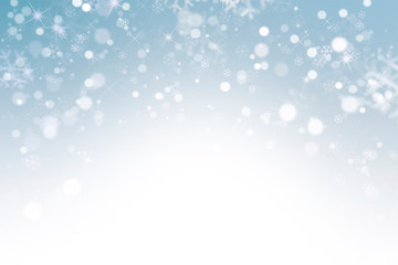 abstract winter background with snowflakes, Christmas background with heavy snowfall, snowflakes in the sky
