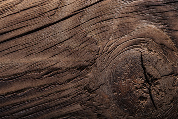 Surface of old textured wooden board for background
