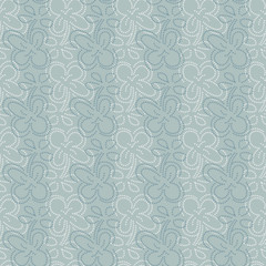 A seamless vector pattern with dotted loral shapes in pale blue colors. Decorative elegant surface print design. Great for backgrounds, greeting cards and fabrics.
