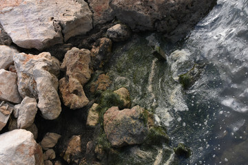 rocks in water