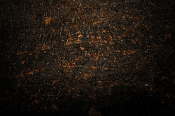 Abstract pattern of rust on old metal textured surface for background. Toned