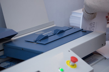 Production and gluing of books.