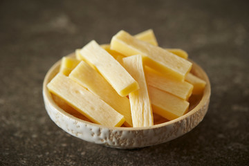 Dried cod and cheese appetizers 