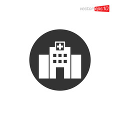 Hospital Icon Design Vector Template