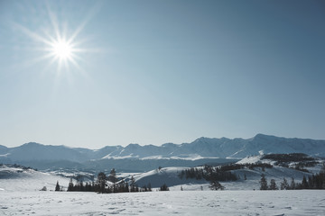 Winter, Mountain,