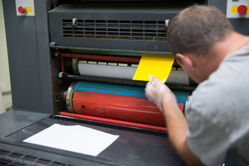 Offset printed machine, offset printing