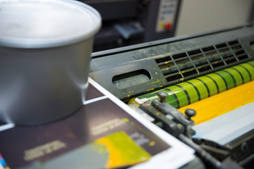 Offset printed machine, offset printing