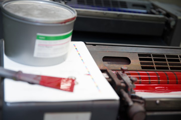 Offset printed machine, offset printing