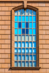 European style building glass window