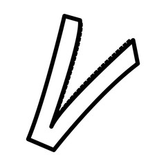 Obraz premium Handrawn line tailor set collection vector illustration isolated on white background