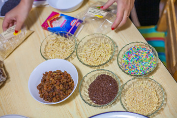 traditional spices in bowls