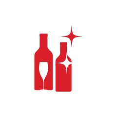 Wine icon Vector Illustration design Logo