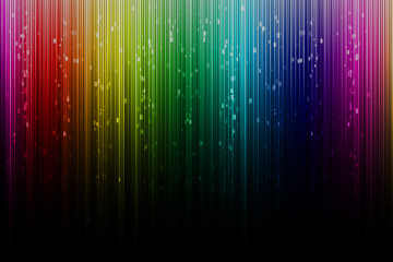 Abstract Rainbow Striped Pattern colours on a white and black Background With Blures