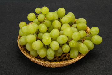 Sweet ripe Green grape branch