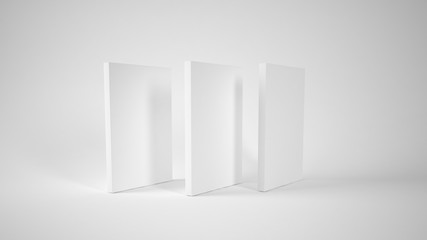 Naklejka premium Three book template