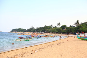 Fototapeta na wymiar View of the beach in bali