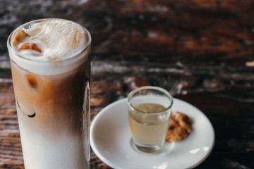 cup of coffee on table