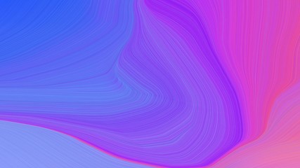 simple colorful modern soft curvy waves background design with medium slate blue, medium orchid and royal blue color