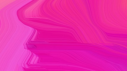 simple colorful modern soft swirl waves background design with deep pink, neon fuchsia and medium violet red color